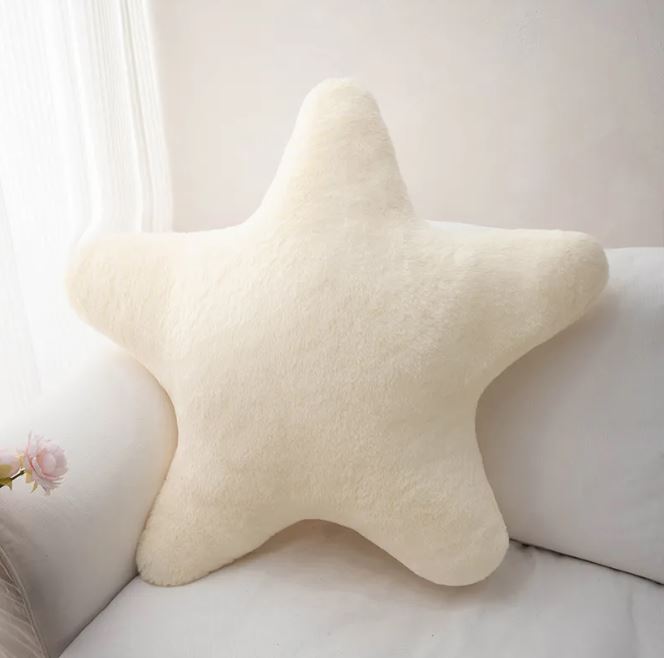 Star Pattern Plush Pillow