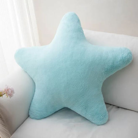 Star Pattern Plush Pillow – Super Soft & Cute