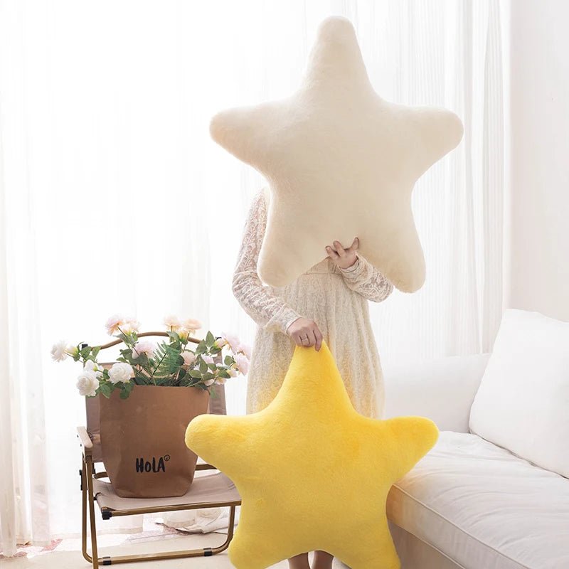Star Shaped Pillow Decorative Star Pillow for Bed Soft Plush Throw Pillow Cute Pillow Plush Cushion for Kid Bedroom Living Room - Shoptonyg.com