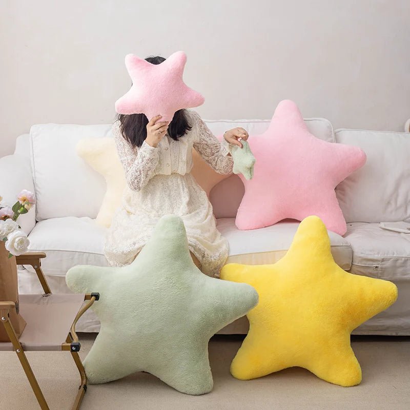 Star Shaped Pillow Decorative Star Pillow for Bed Soft Plush Throw Pillow Cute Pillow Plush Cushion for Kid Bedroom Living Room - Shoptonyg.com